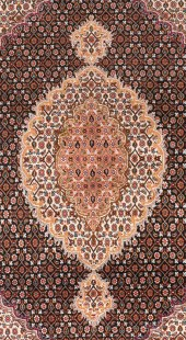 Tabriz Mahi 40 Raj Med Silke 200x154