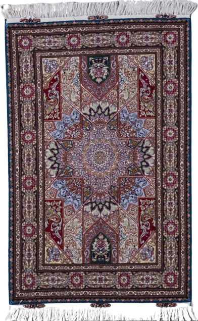 Ekte Persisk Tabriz Gonbadi 50 Raj 158x114