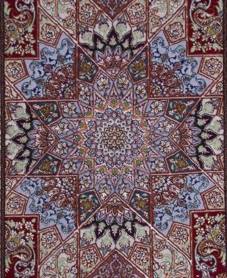 Ekte Persisk Tabriz Gonbadi 50 Raj 158x114