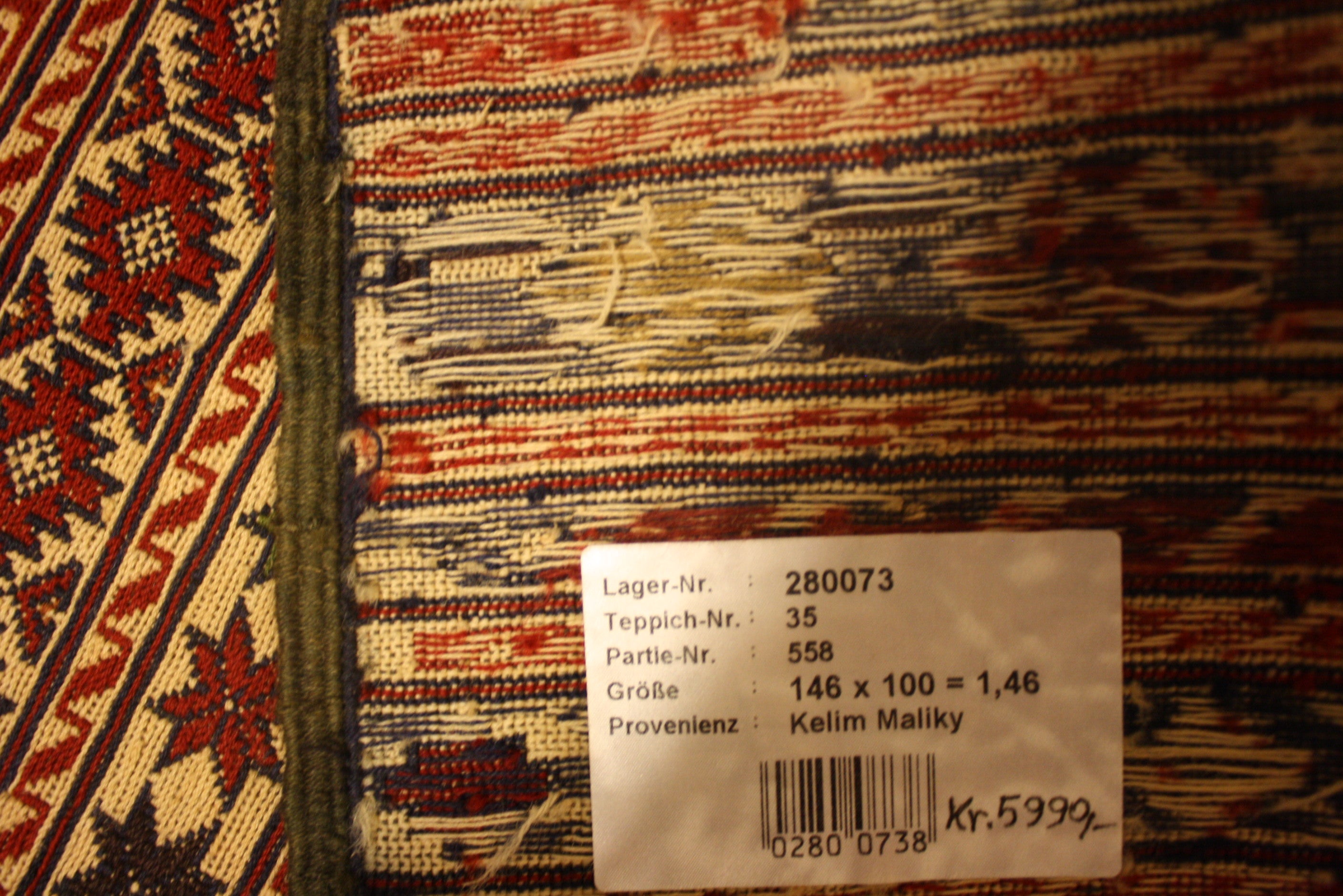 Kelim Sumak Maliky 146x100