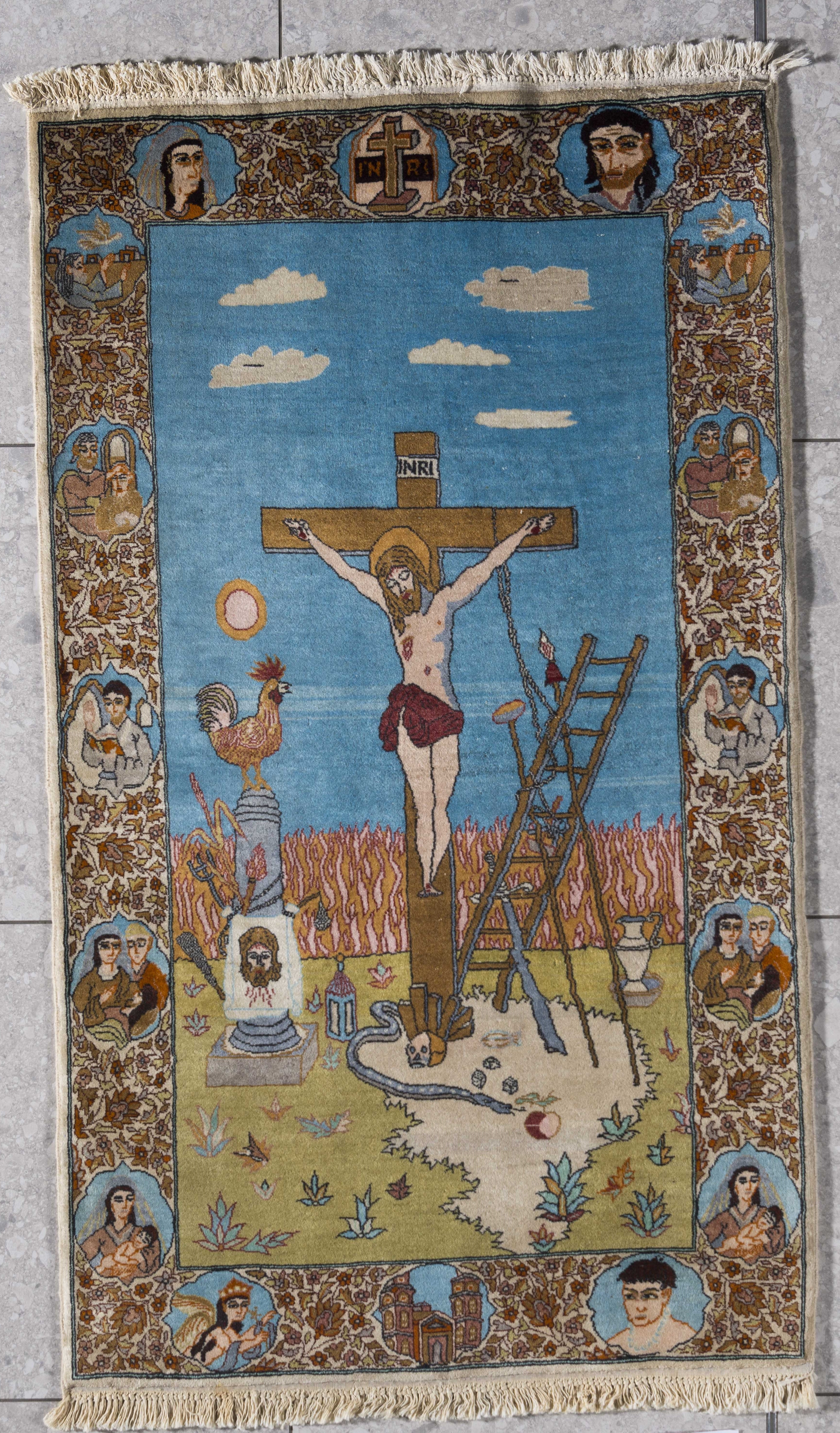 Kerman kunstteppe JESUS 162 x 96