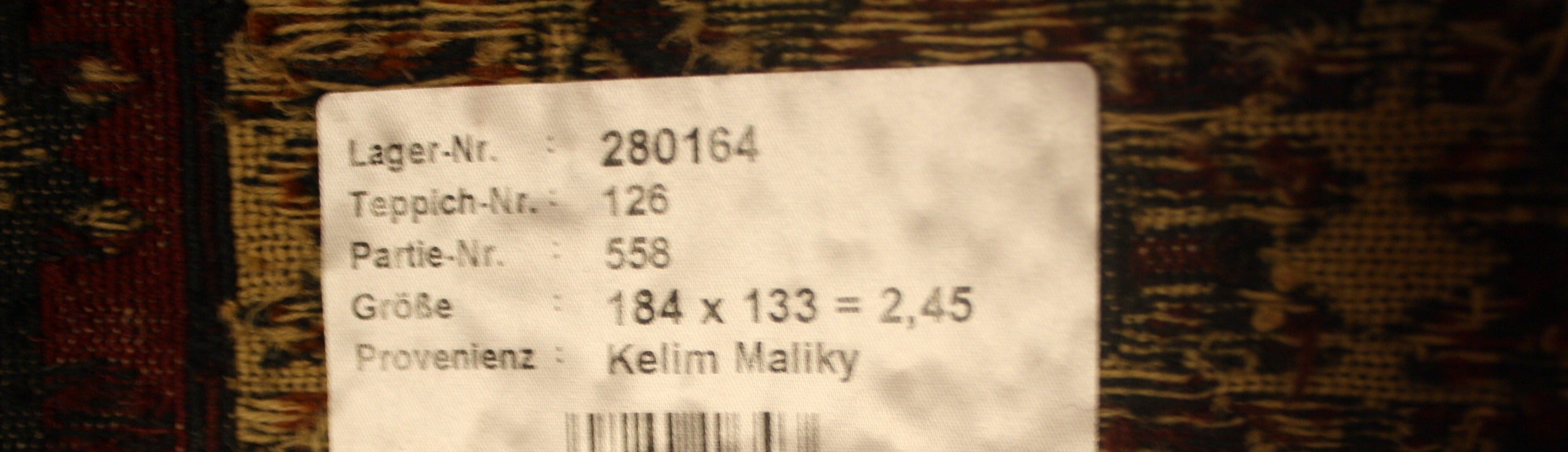 Kelim Sumak Maliky 184x133